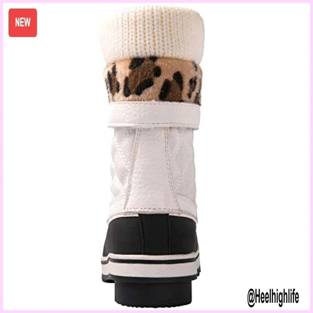 Waterproof Winter Snow Boots Women's Thermolite Insulation -15F Slip Resistant